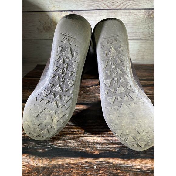 Daniblack Brown Calf-Length Pull On Wedge Heel Boots, Sz 7.5M - Picture 5 of 10